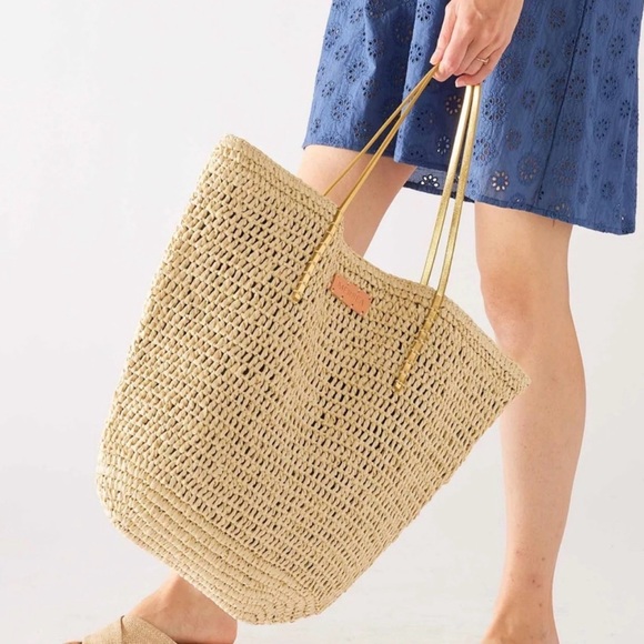 Handbags - Tommy Bahama Sunchaser Straw Tote NWT